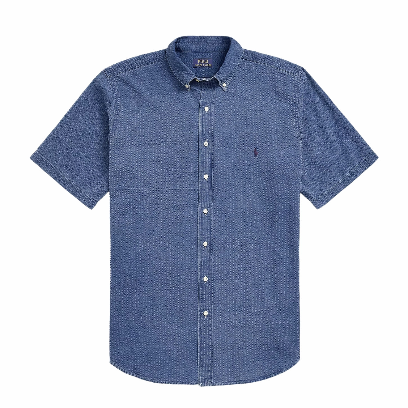 Hot Clearance Now Grab It Now Polo Ralph Lauren Custom Fit Seersucker Shirt Dark Indigo