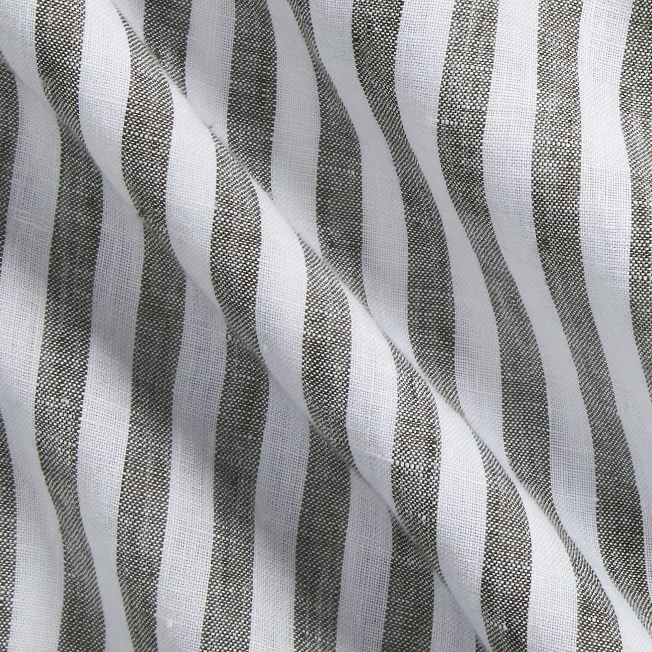 Dont Miss Big Savings Polo Ralph Lauren Custom Fit Striped Linen Shirt Olive / White