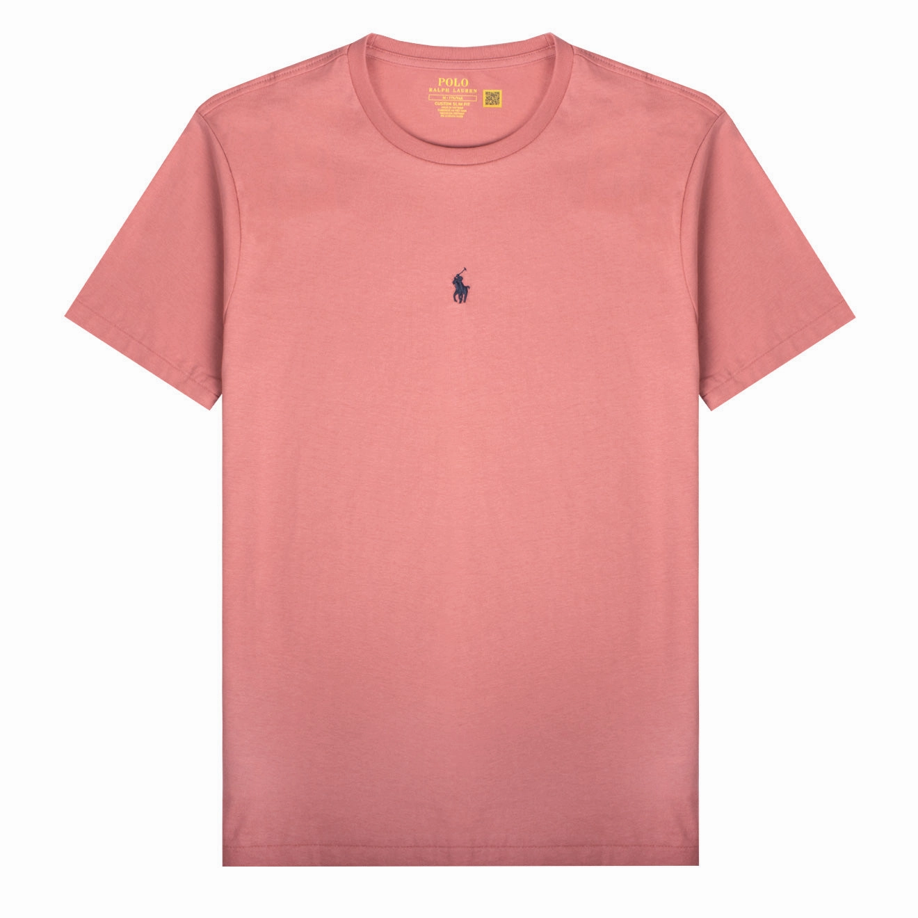 Clearance Event Today Weekend Flash Offer Polo Ralph Lauren Custom Slim Fit Centre Logo T-Shirt Desert Rose