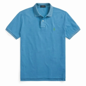 Shop the Savings Polo Ralph Lauren Custom Slim Fit Classic Polo Retreat Blue