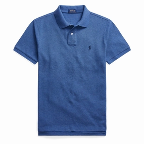 Flash Offer Today Polo Ralph Lauren Custom Slim Fit Classic Polo Royal Blue Heather