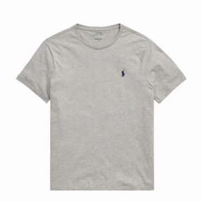 Exclusive Savings Event MustHave Clearance Polo Ralph Lauren Custom Slim Fit Cotton T-Shirt Grey
