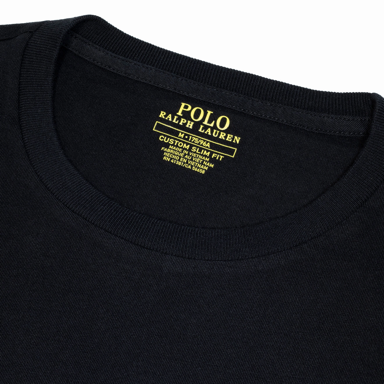 Grab Your Hot Pick Hot Clearance Now Polo Ralph Lauren Custom Slim Fit Cotton T-Shirt Rl Black