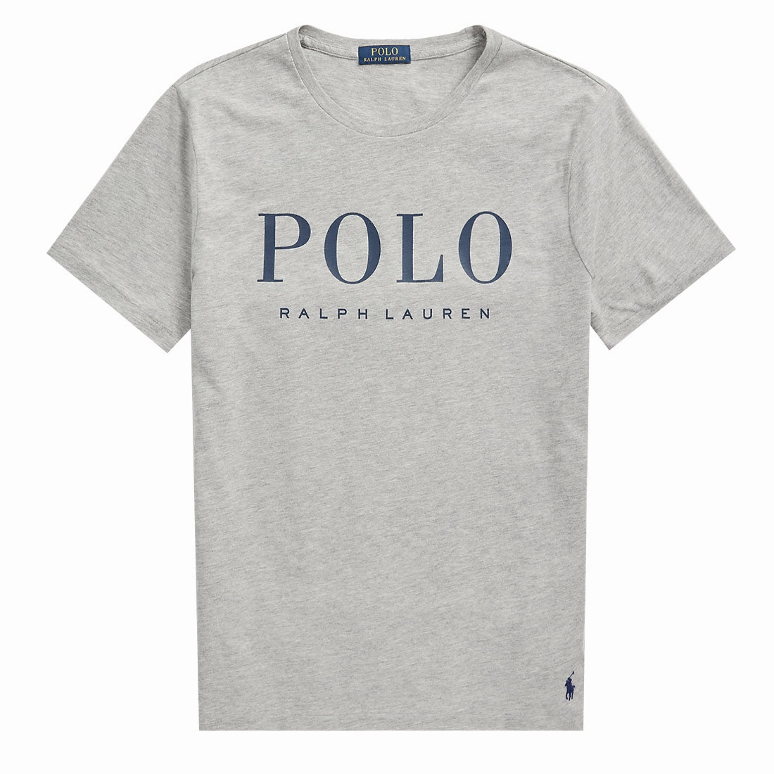 Hot Sale Alert Polo Ralph Lauren Custom Slim Fit Logo Jersey T-Shirt Andover Heather / Dark Cobalt