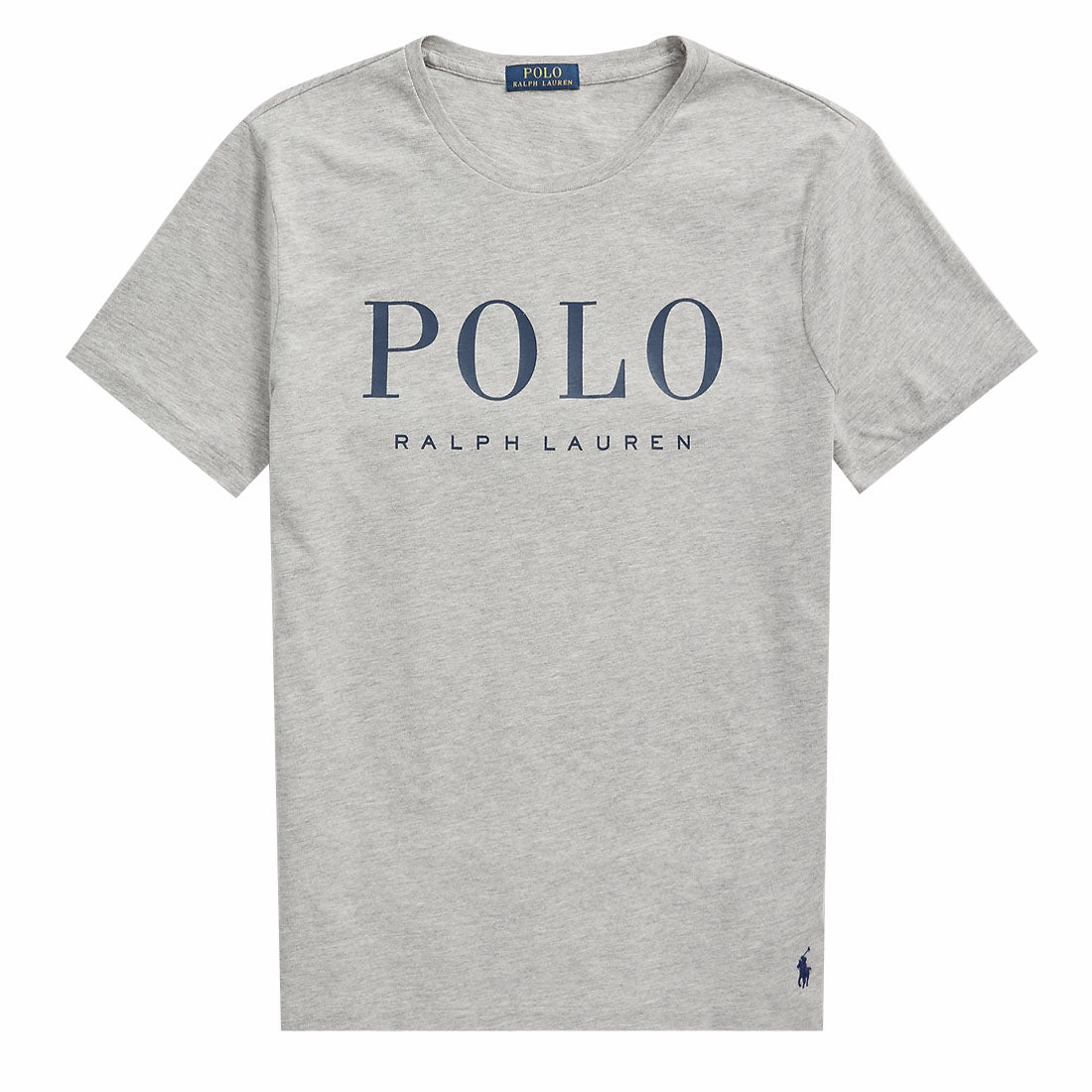 Hot Sale Alert Shop Grab Now Polo Ralph Lauren Custom Slim Fit Logo Jersey T-Shirt Andover Heather / Dark Cobalt