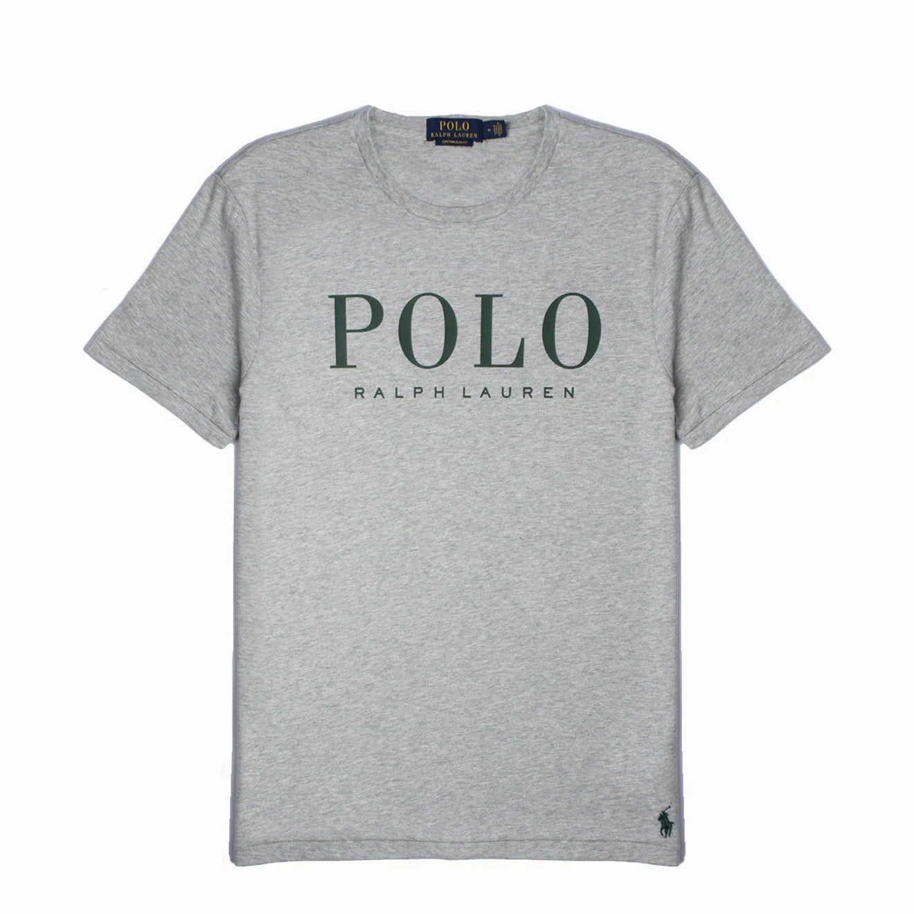 Polo Ralph Lauren Custom Slim Fit Logo Jersey T-Shirt Andover Heather Limited Stock Offer Steal Todays Offer