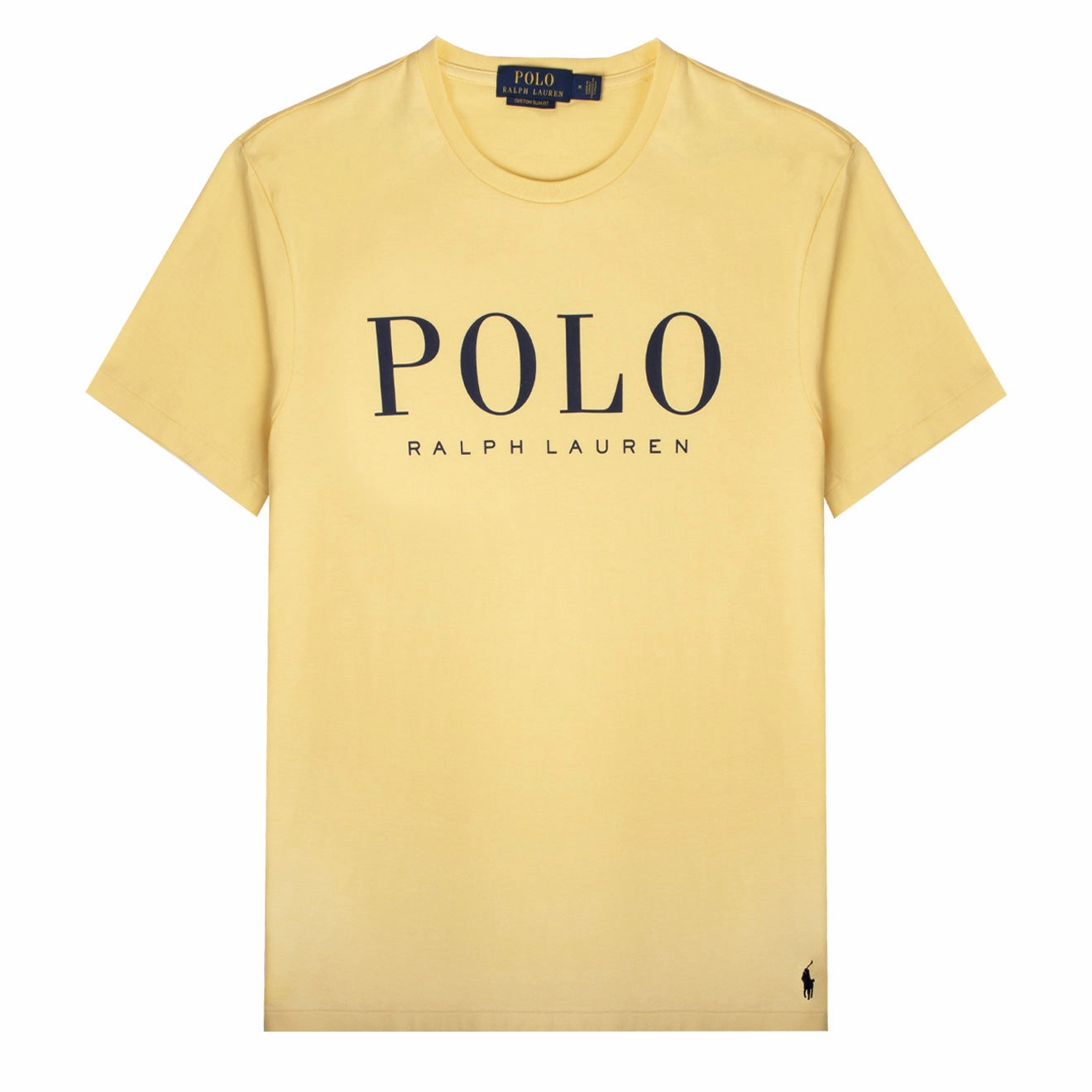 Polo Ralph Lauren Custom Slim Fit Logo Jersey T-Shirt Empire Yellow Dont Wait Save
