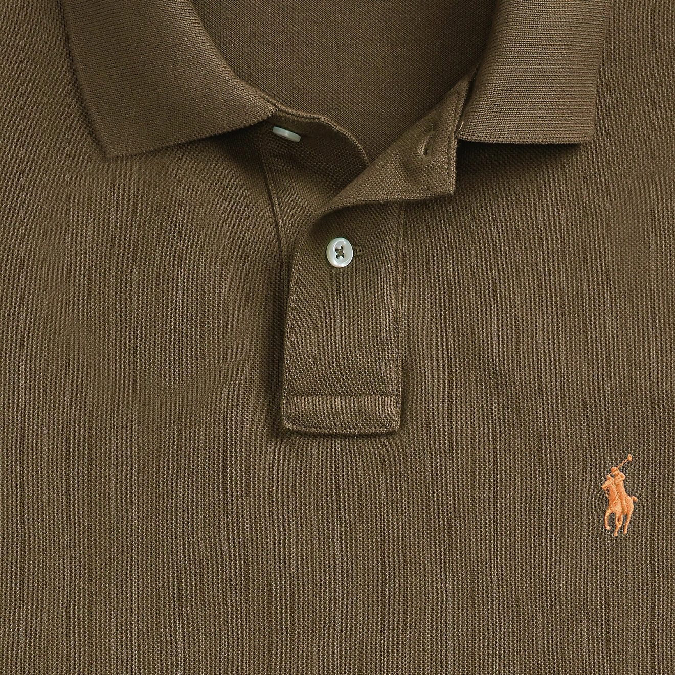 Hot Offer Frenzy Polo Ralph Lauren Custom Slim Fit Mesh Polo Canopy Olive