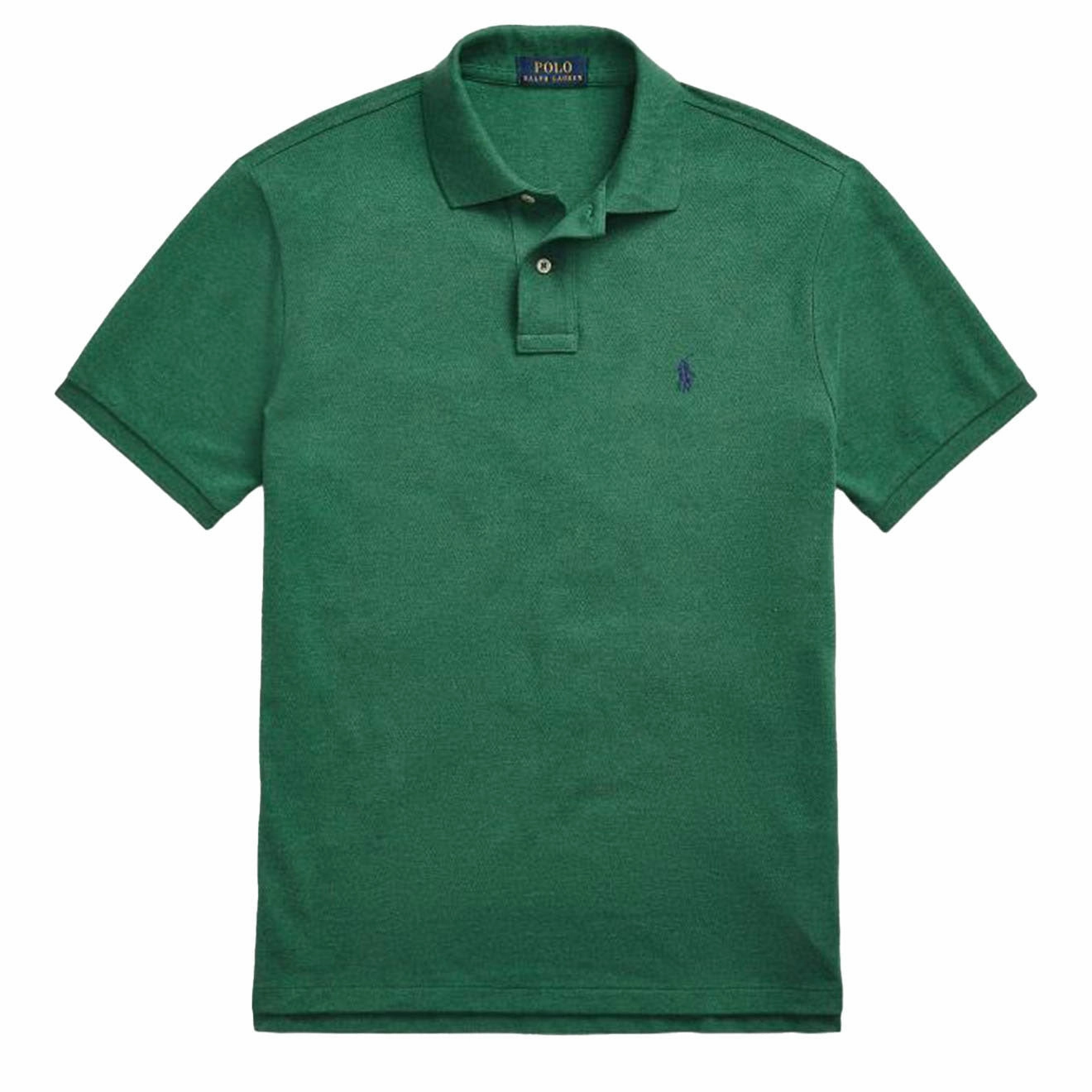 Todays Special Savings Exclusive Savings Event Polo Ralph Lauren Custom Slim Fit Mesh Polo Shirt Green Heather