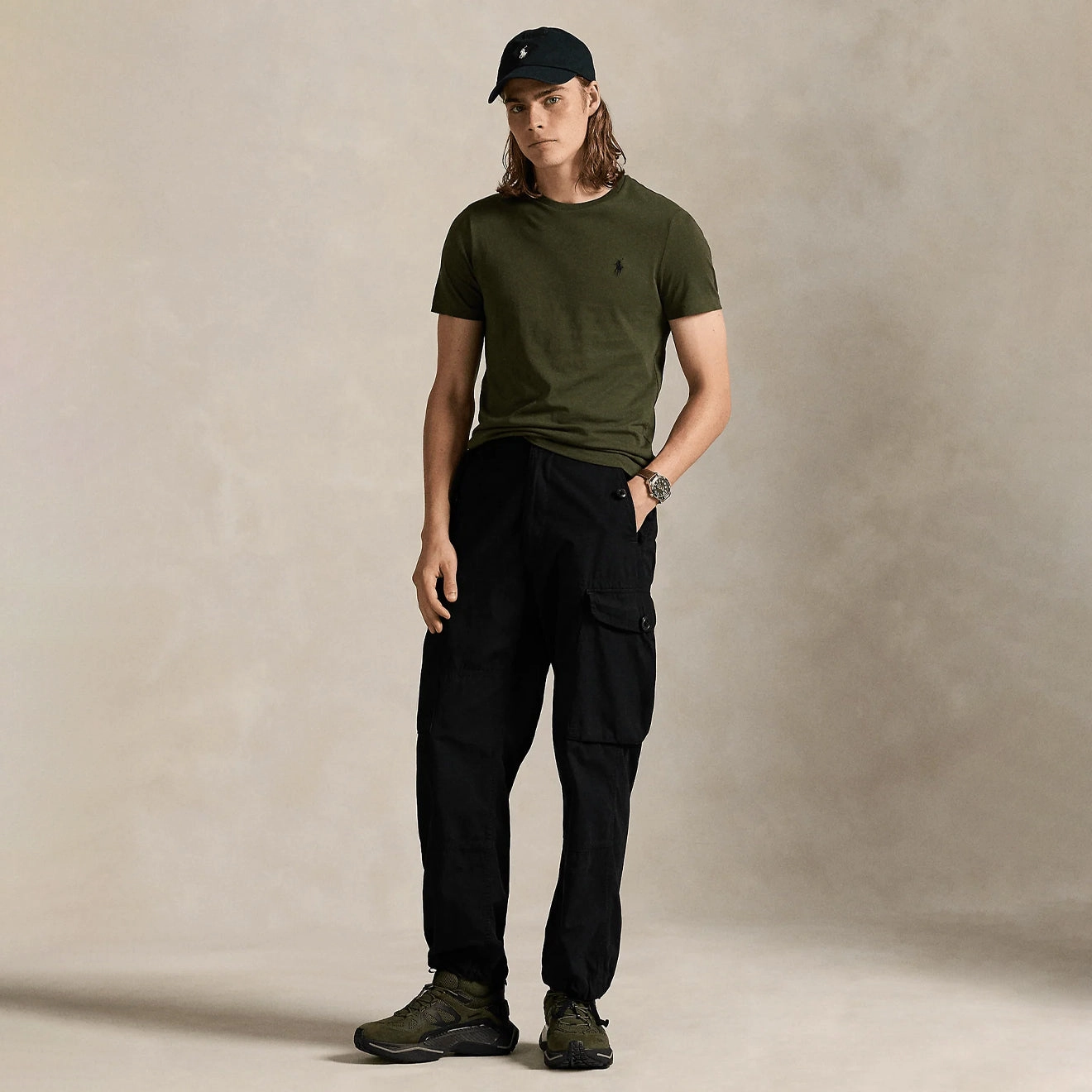 Polo Ralph Lauren Custom Slim Fit T-Shirt Company Olive Today Only Special Big Savings Alert