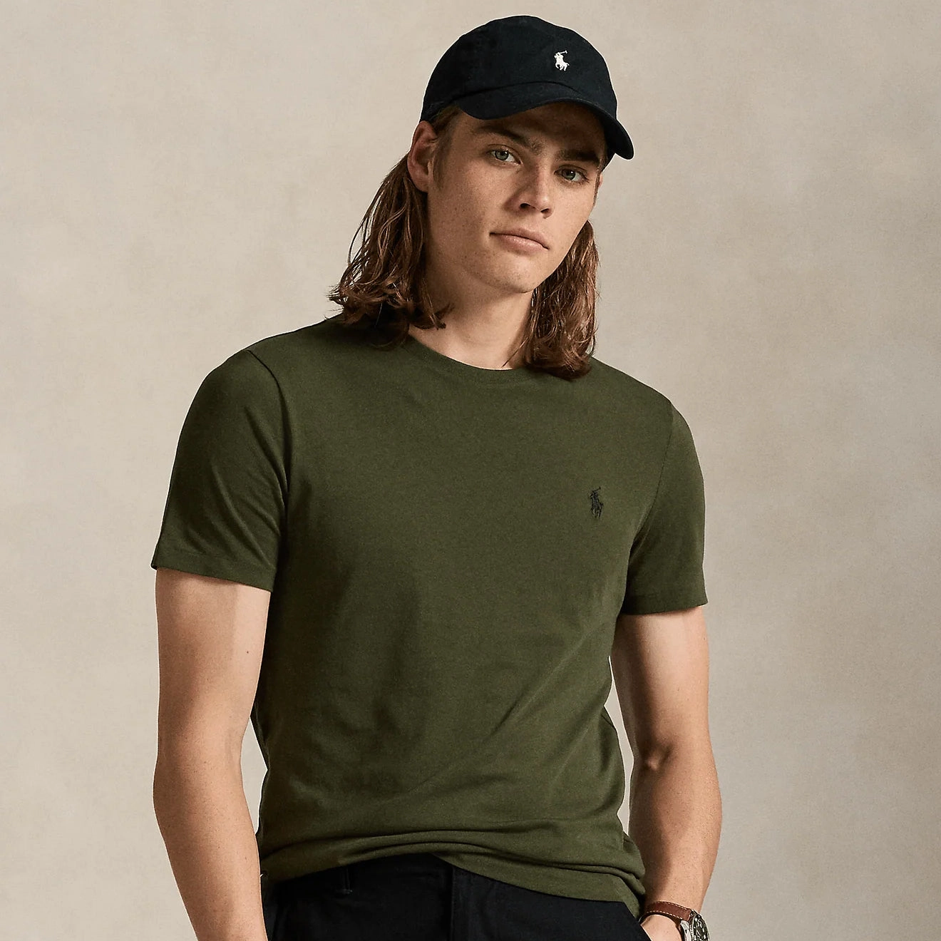 Polo Ralph Lauren Custom Slim Fit T-Shirt Company Olive Todays Hot Pick Exclusive Hot Pick