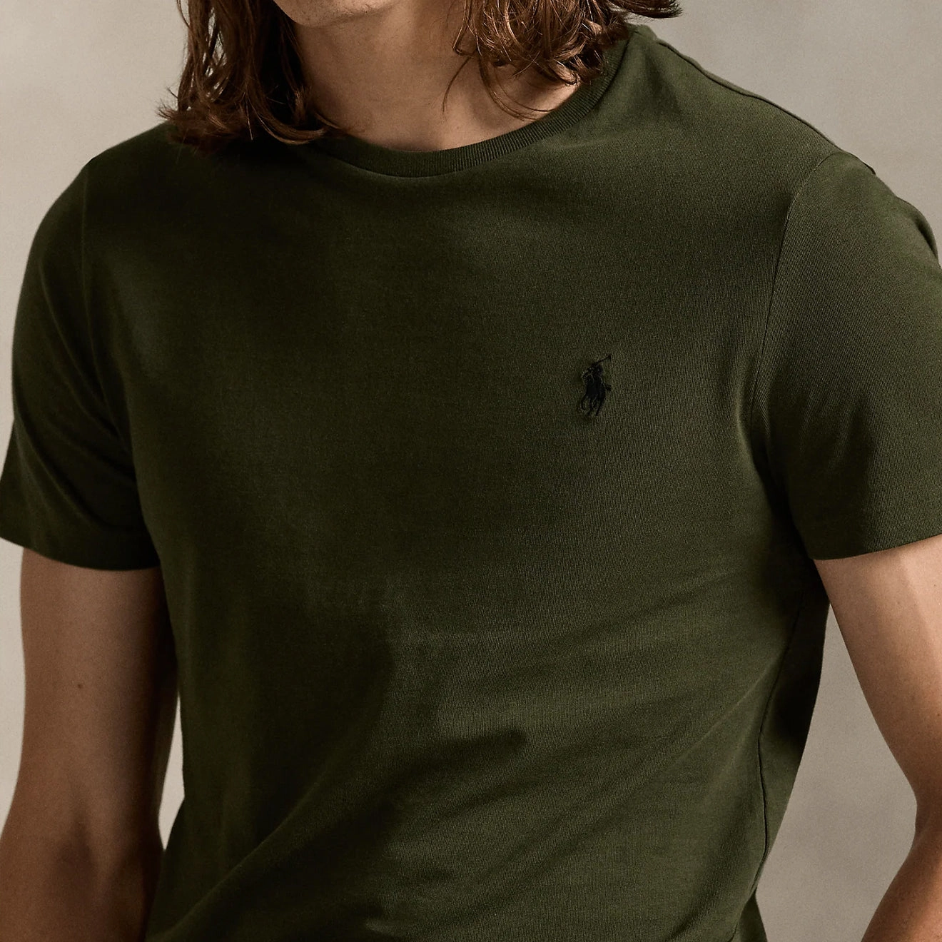 Flash Deal Today Polo Ralph Lauren Custom Slim Fit T-Shirt Company Olive