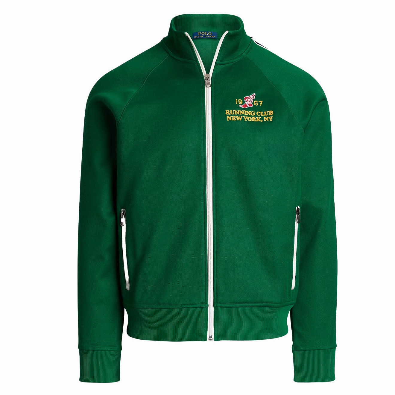 Dont Miss This Steal Mega Sale Now Polo Ralph Lauren Embroidered Plaited Tricot Track Jacket Tennis Green
