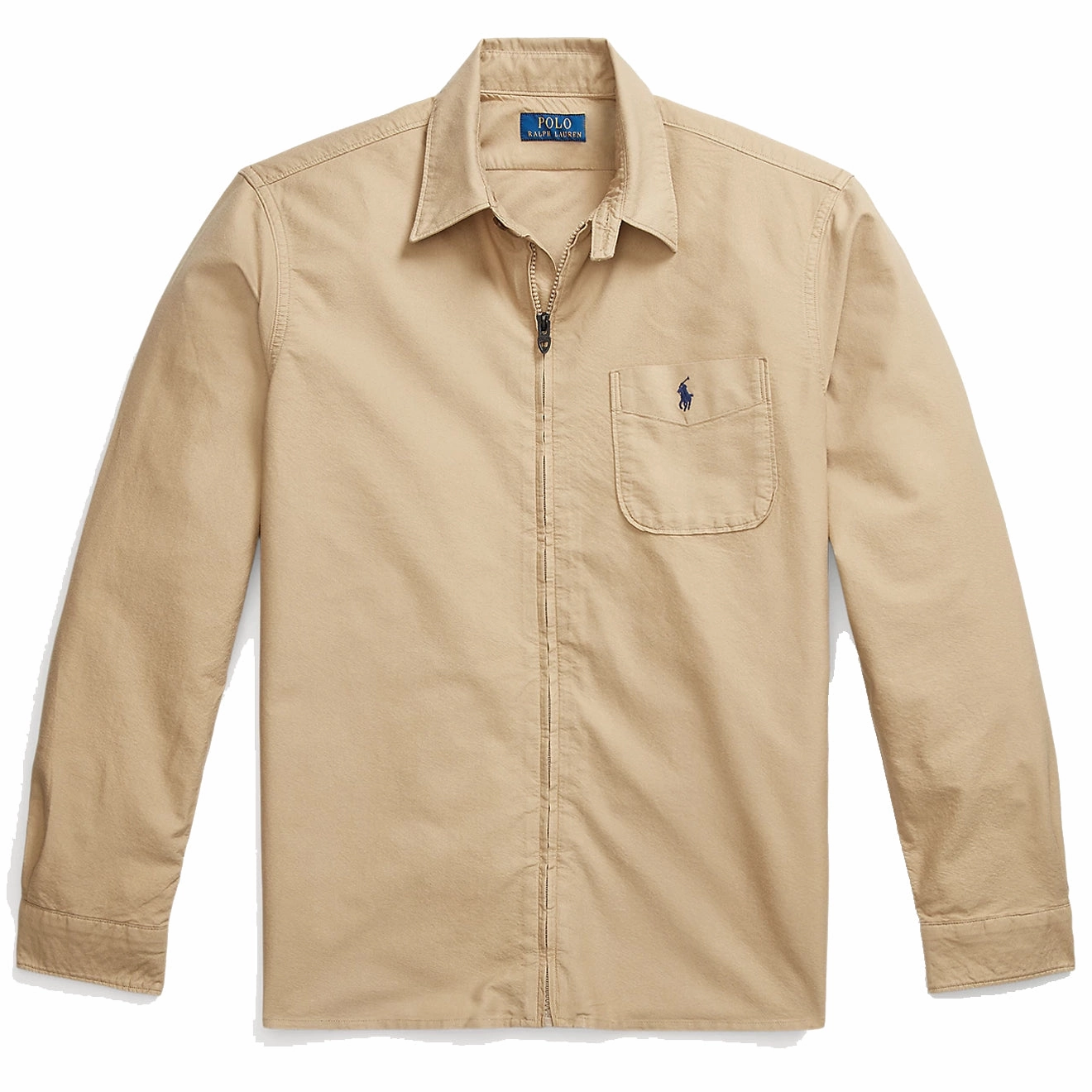 Polo Ralph Lauren Garment-Dyed Oxford Overshirt Surrey Tan Sweet Deal Today Grab Your Hot Pick