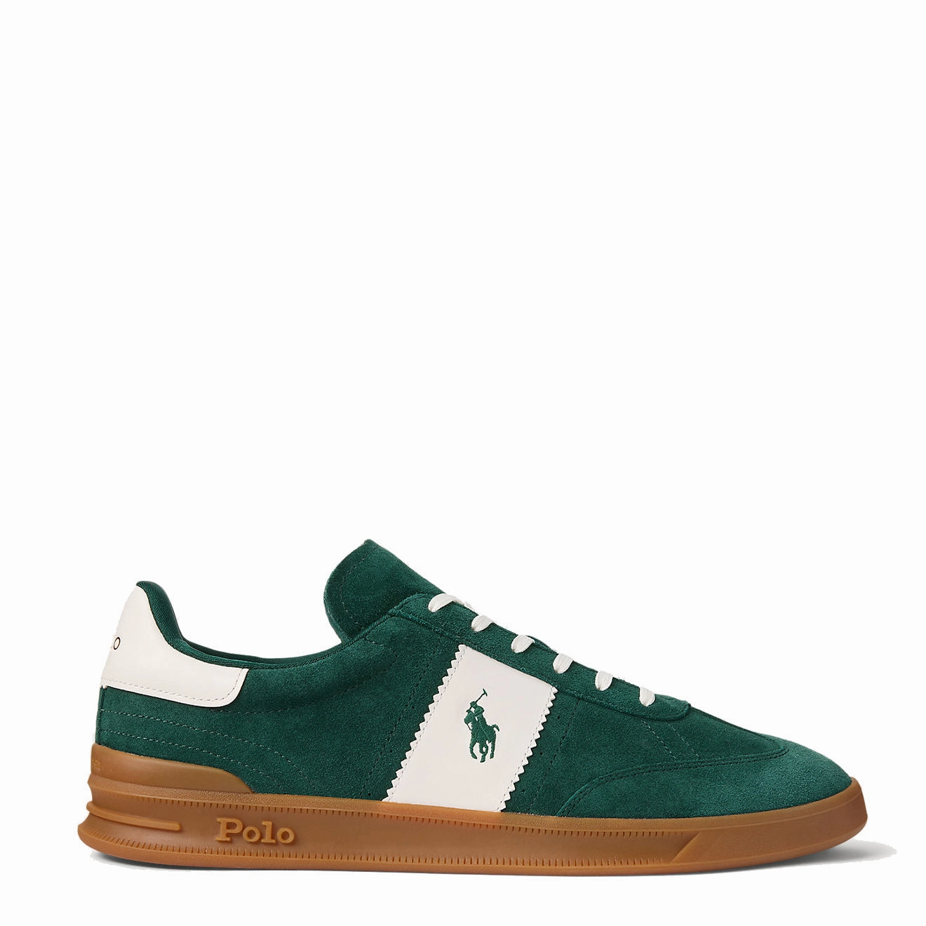 Steal Todays Offer Trending Today Steal Polo Ralph Lauren Heritage Aera Suede Trainer Forest / Off White