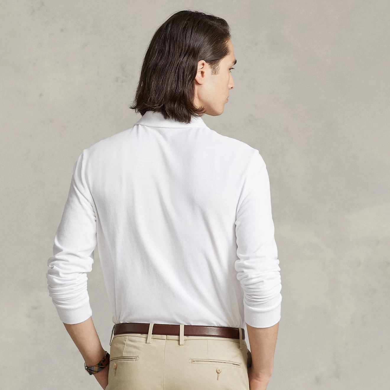 Hot Pick of the Day Polo Ralph Lauren L/S Custom Slim Fit Polo Shirt White