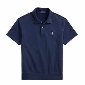 MustHave Deals Exclusive Online Deal Polo Ralph Lauren Loopback Fleece Polo Collar Sweatshirt Cruise Navy
