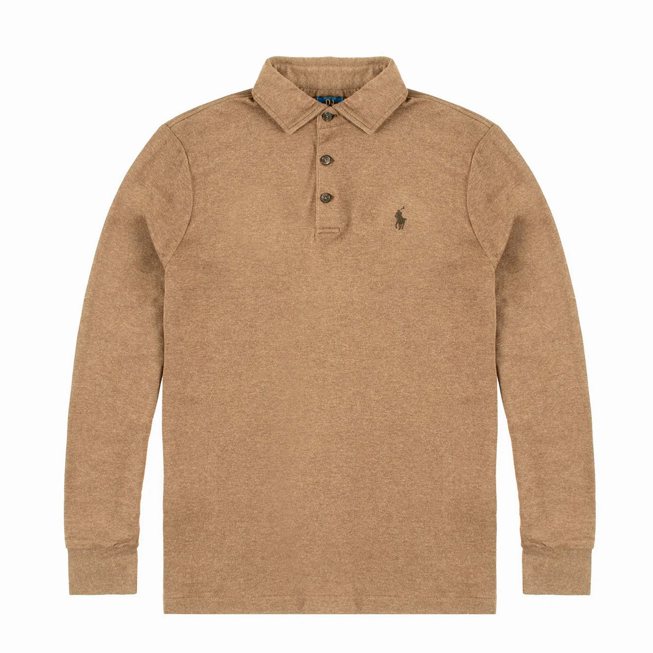 Polo Ralph Lauren Luxury Jersey Polo Shirt Nutmeg Brown Heather Hot Savings Alert