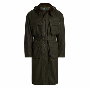 Instant Discount Polo Ralph Lauren Oilcloth Bike Coat Oil Cloth Green X