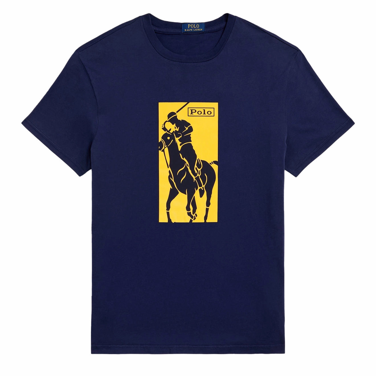 Grab Save Today Polo Ralph Lauren Pony Print T-Shirt Cruise Navy