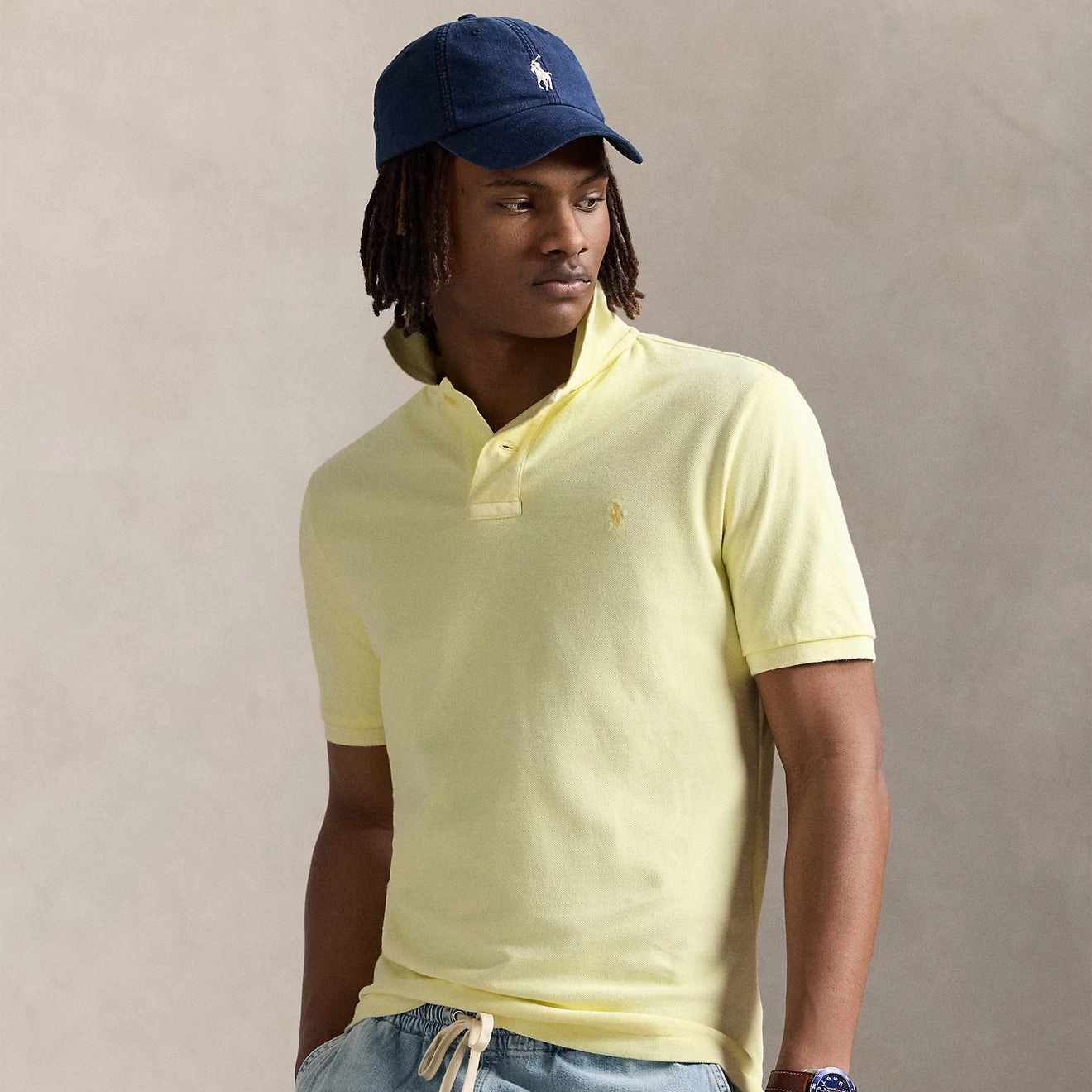 Polo Ralph Lauren Short Sleeve Polo Shirt Custom Slim Lime Flash Discount Today