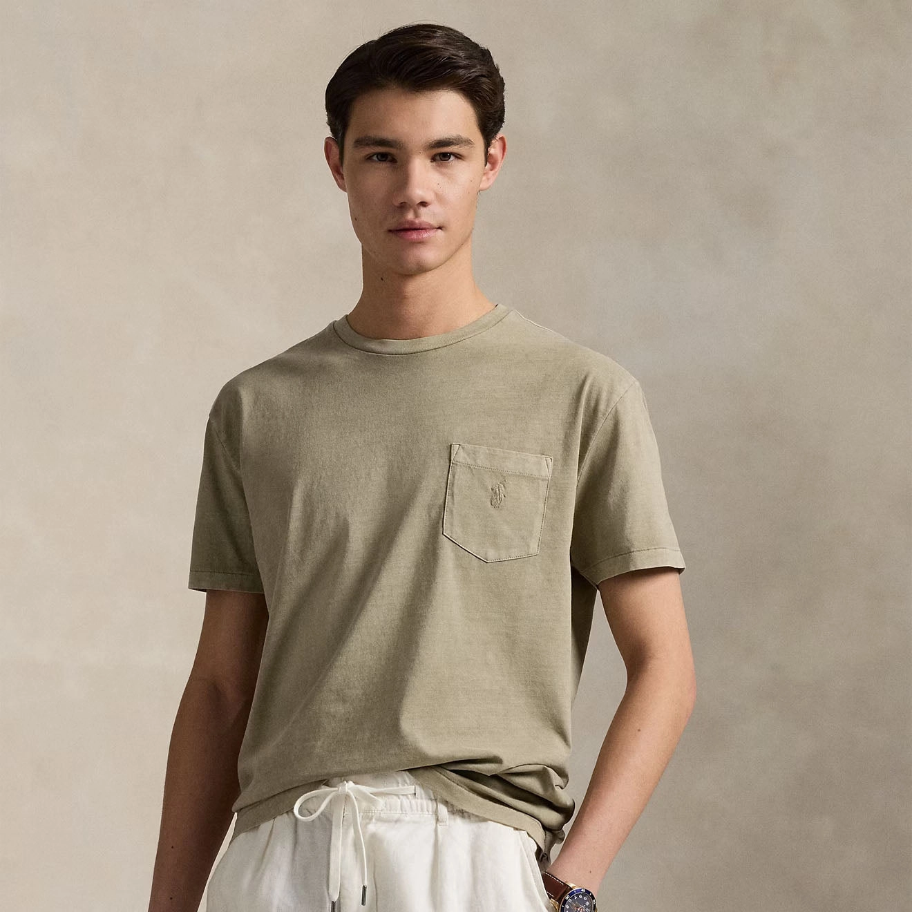 Exclusive Deal Inside Polo Ralph Lauren Short Sleeve T Shirt Custom Slim Olive