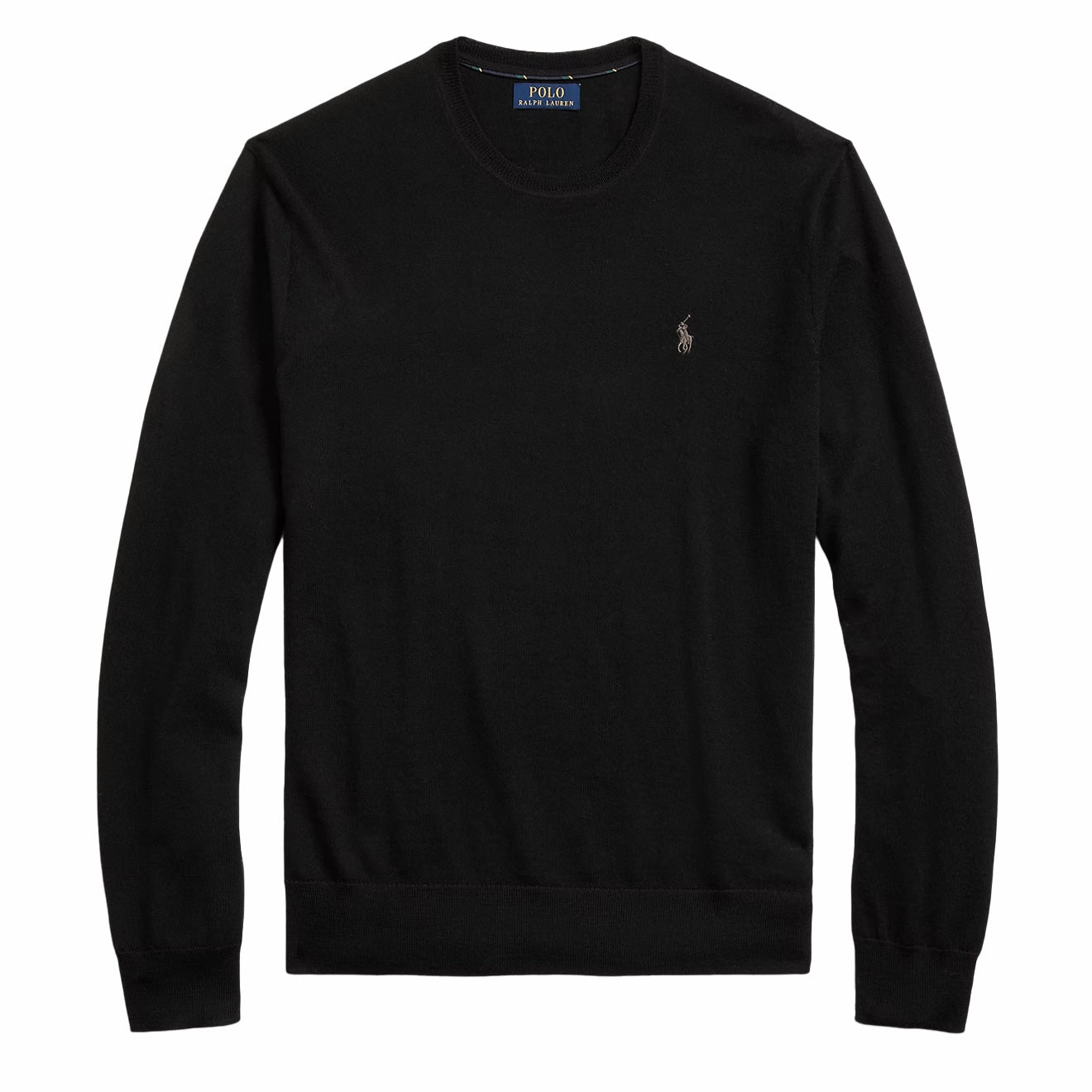 Special Price Offer Polo Ralph Lauren Slim Fit Washable Wool Jumper Polo Black