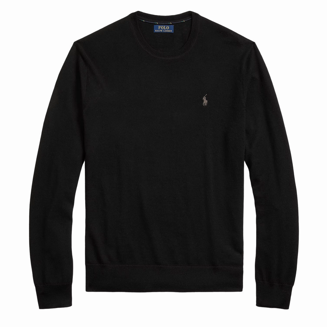 Clearance Steal Today Polo Ralph Lauren Slim Fit Washable Wool Jumper Polo Black