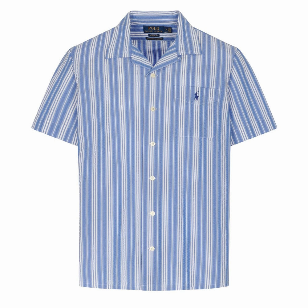 Exclusive Hot Pick Polo Ralph Lauren Stripe Camp Shirt Blue / White