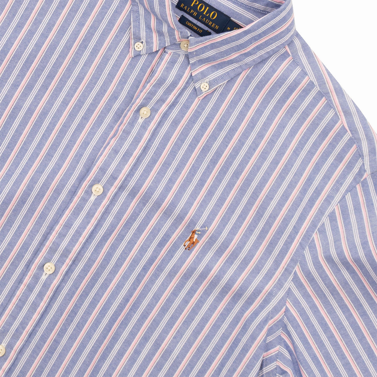 Polo Ralph Lauren Striped Oxford Shirt Blue Pink Multi Exclusive Holiday Deal Best Price Today