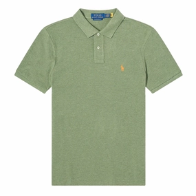 New Arrival Discount Polo Ralph Lauren The Iconic Mesh Polo Shirt Cargo Green Heather