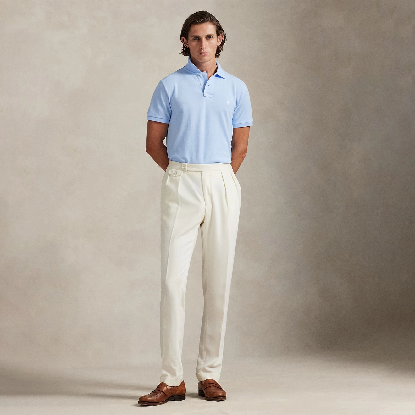 Special Offer Inside Polo Ralph Lauren The Iconic Mesh Polo Shirt Office Blue