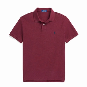 Polo Ralph Lauren The Iconic Mesh Polo Shirt Vintage Port Heather Mega Discount Today Surprise Discount Today