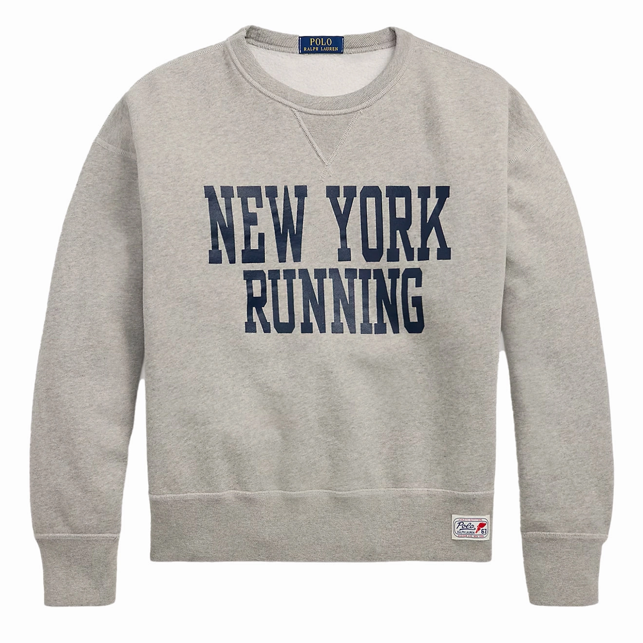 Dont Miss Hot Deals Clearance Event Today Polo Ralph Lauren Vintage Fit Fleece Graphic Sweatshirt Dark Sport Heather
