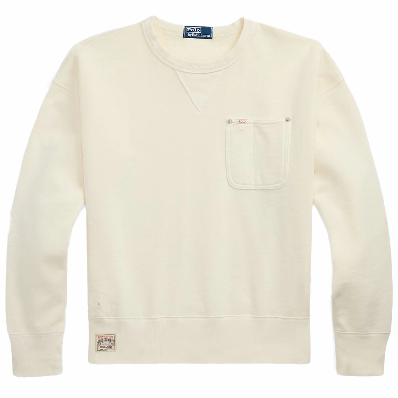 Polo Ralph Lauren Vintage Fit Fleece Pocket Sweatshirt Deckwash White Exclusive Holiday Deal Dont Wait Save