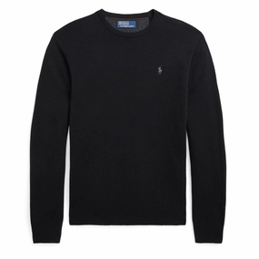 Hot Pick of the Day Polo Ralph Lauren Wool Crew Neck Knit Polo Black