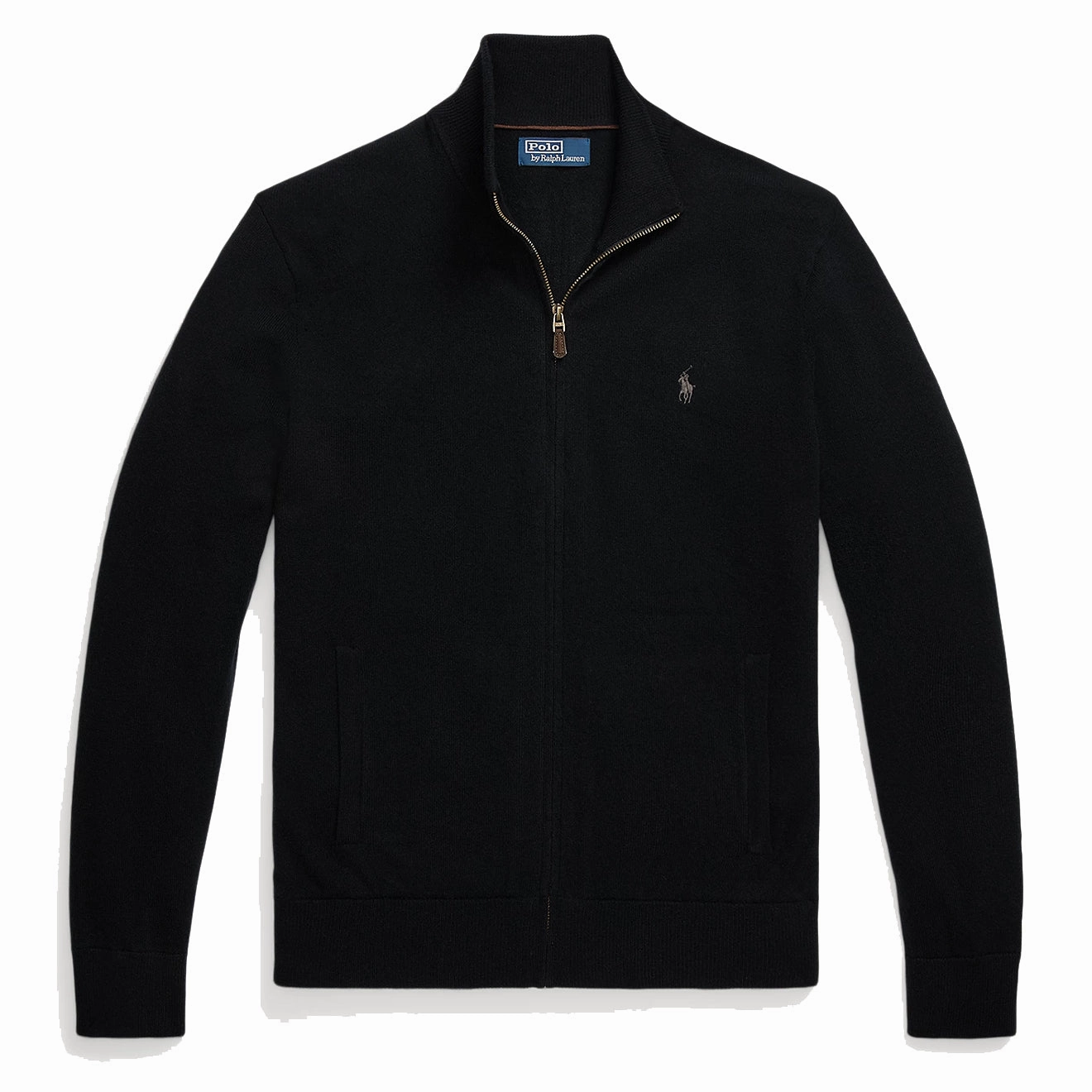 Today Only Offer Price Drop Today Polo Ralph Lauren Wool Full-Zip Jumper Polo Black