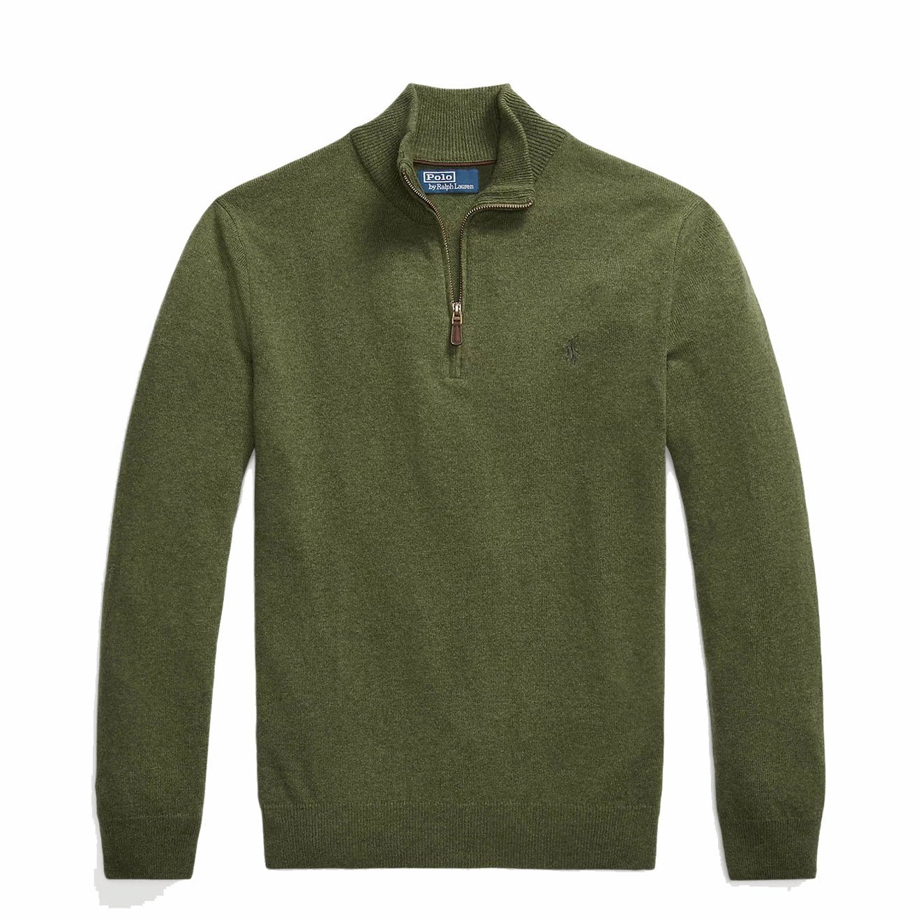 Polo Ralph Lauren Wool Half Zip Pullover Classic Olive Heather Grab Todays Deal Deal of the Day