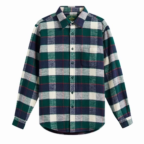 Mega Online Discount Portuguese Flannel Bottle Shirt Green / Blue