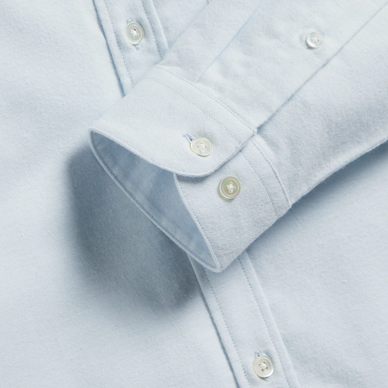 Portuguese Flannel Brushed Oxford Shirt Light Blue Trending Savings Now