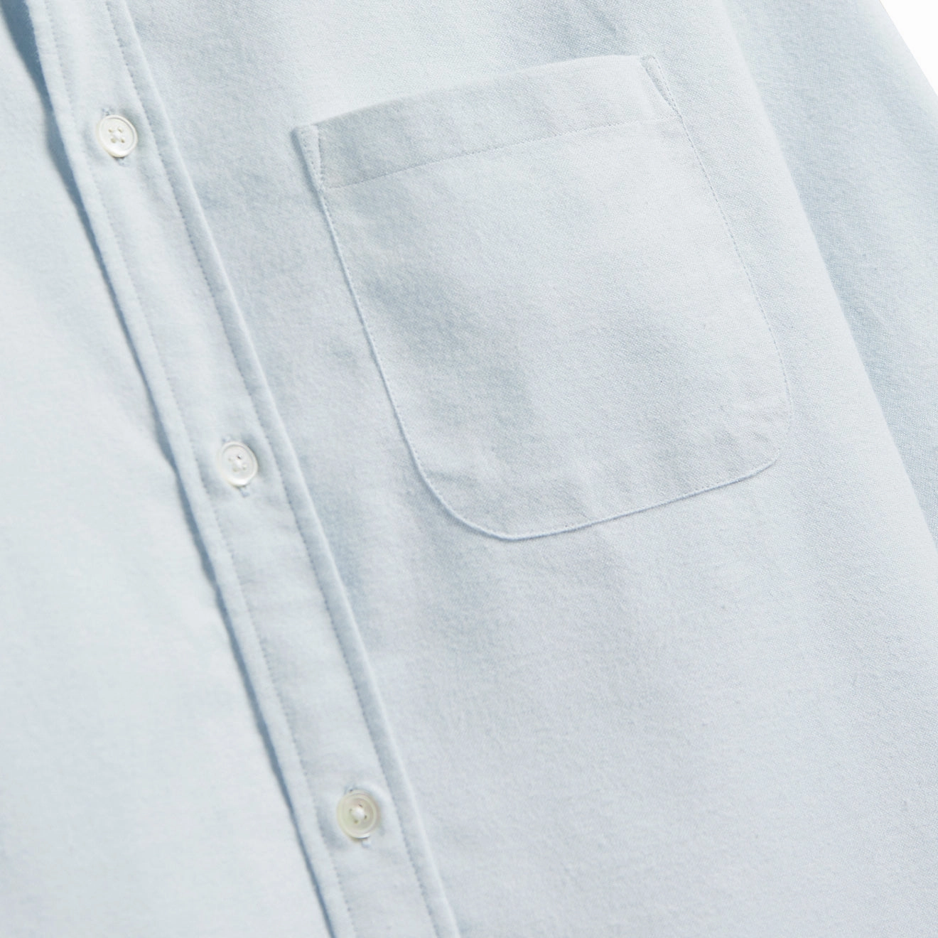 Portuguese Flannel Brushed Oxford Shirt Light Blue Flash Discount Today Mega Sale Now