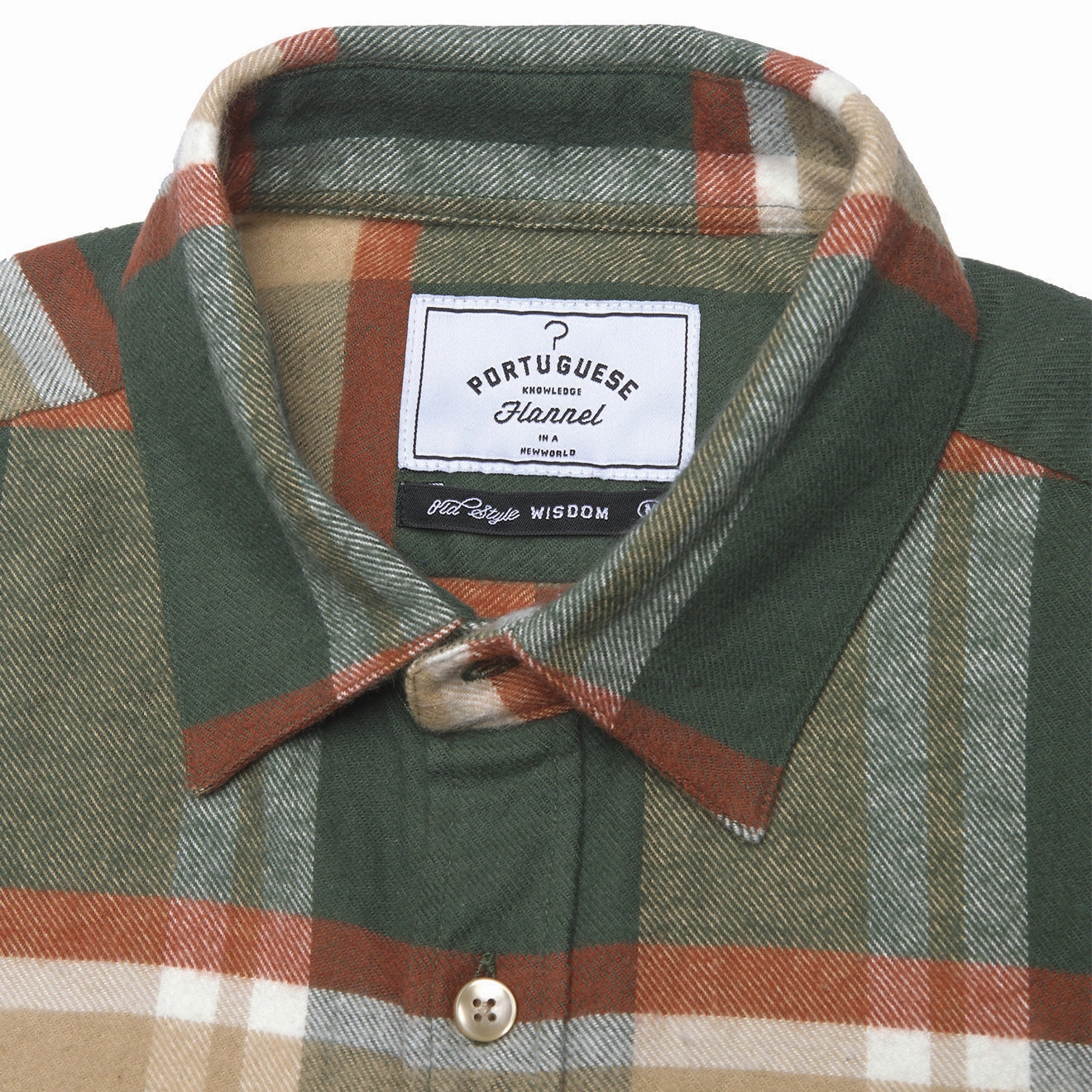 Today Only Offer Shop the Savings Now Portuguese Flannel Farm Shirt Green / Orange