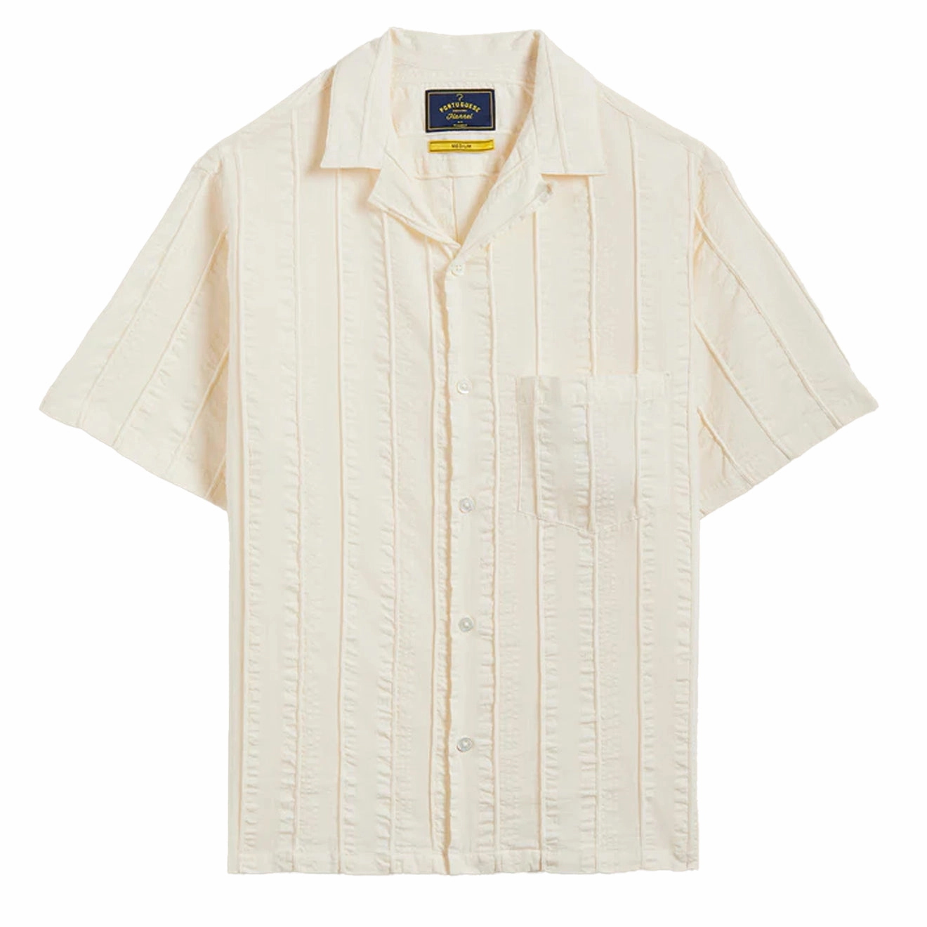 Portuguese Flannel Punta S/S Shirt White Hot Offer Event