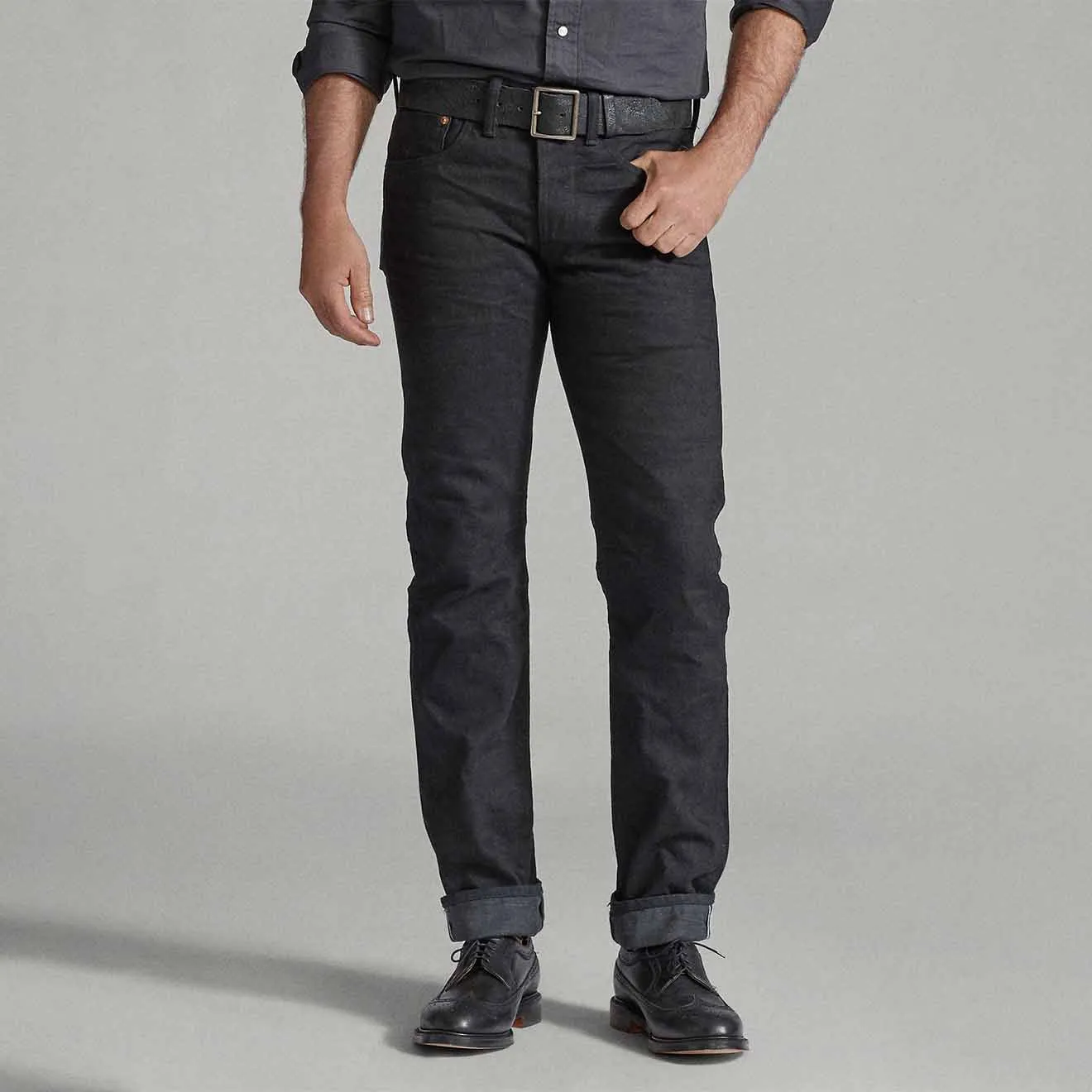 Rrl By Ralph Lauren Slim Fit Selvedge Jean Black Special Online Offer