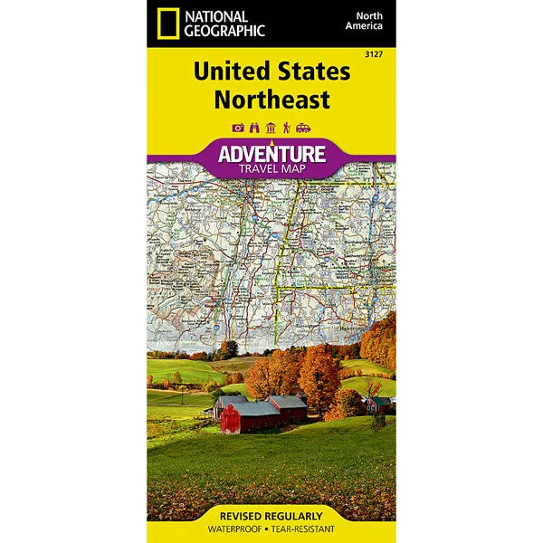 United States Northeast Adventure Map MustHave Items