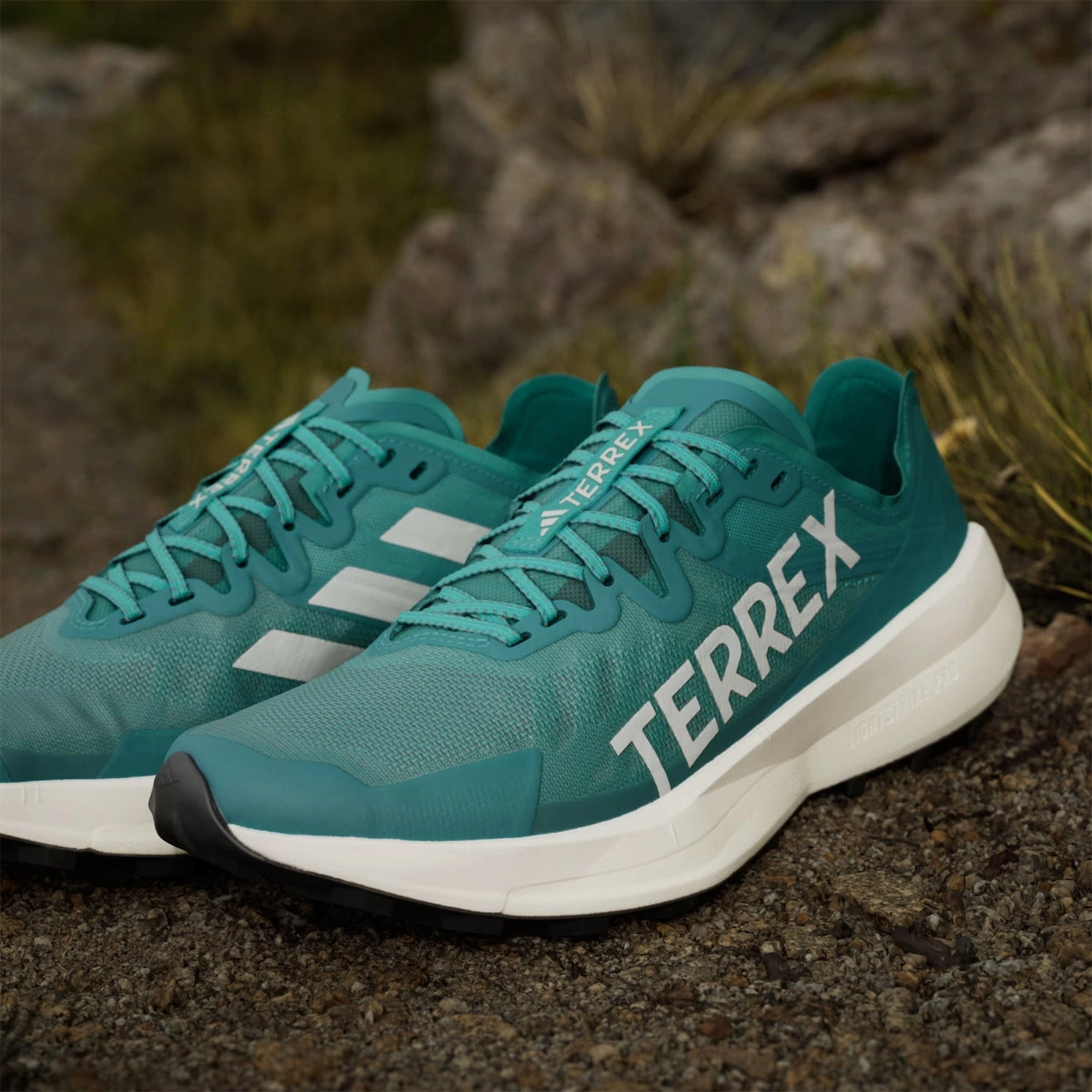 Shop Save Big Adidas Terrex Agravic Speed Running Shoe Pure Teal / Grey One / Core Black