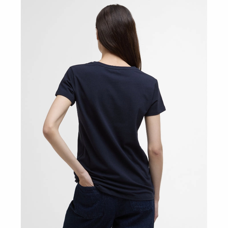 Big Clearance Event Barbour Highlands Ladies T-Shirt - Navy