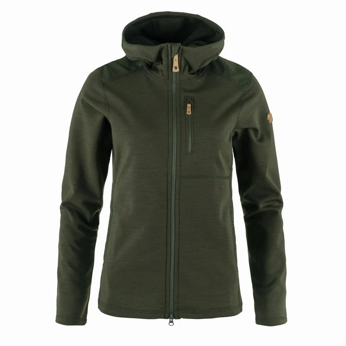 Fjallraven Womens Keb Fleece Hoodie Deep Forest Exclusive Savings Event