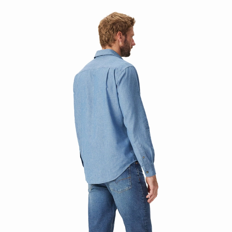 R.M.Williams Classic Mens Shirt - Indigo Trending Now Discount