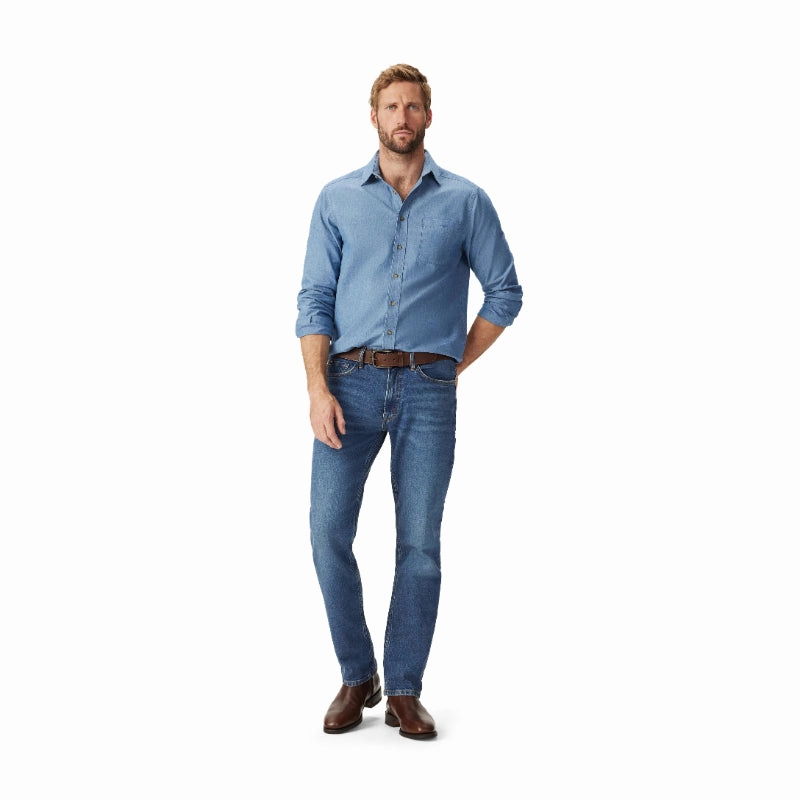 Surprise Offer Now Perfect Gift Sale R.M.Williams Classic Mens Shirt - Indigo